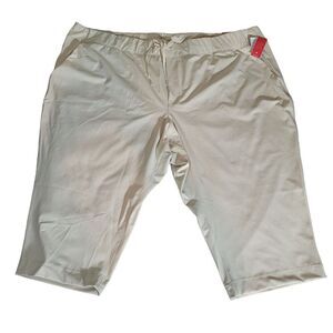 LIVI Lane Bryant Capri Trouser Women's Size 34/36 Cropped Pants Beige NEW